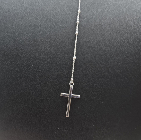 ❤️ DAINTY ROSARY STERLING SILVER NECKLACE - Picture 4 of 8